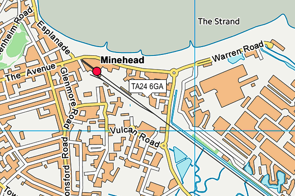 TA24 6GA map - OS VectorMap District (Ordnance Survey) TA24 6GA map - OS VectorMap District (Ordnance Survey)