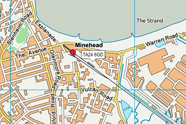 TA24 6GD map - OS VectorMap District (Ordnance Survey) TA24 6GD map - OS VectorMap District (Ordnance Survey)