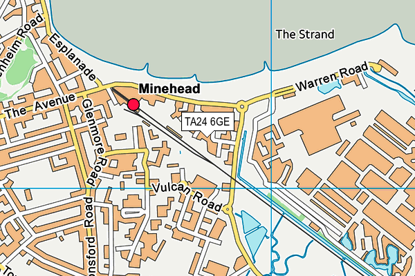 TA24 6GE map - OS VectorMap District (Ordnance Survey) TA24 6GE map - OS VectorMap District (Ordnance Survey)