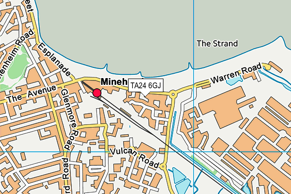 TA24 6GJ map - OS VectorMap District (Ordnance Survey)