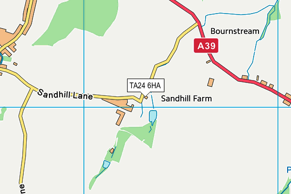 TA24 6HA map - OS VectorMap District (Ordnance Survey) TA24 6HA map - OS VectorMap District (Ordnance Survey)