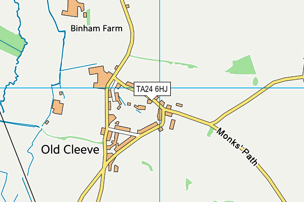 TA24 6HJ map - OS VectorMap District (Ordnance Survey) TA24 6HJ map - OS VectorMap District (Ordnance Survey)
