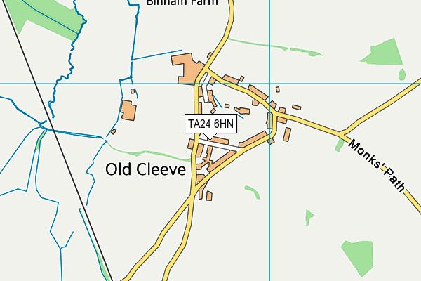 TA24 6HN map - OS VectorMap District (Ordnance Survey) TA24 6HN map - OS VectorMap District (Ordnance Survey)