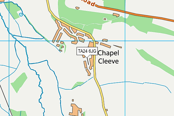 TA24 6JG map - OS VectorMap District (Ordnance Survey) TA24 6JG map - OS VectorMap District (Ordnance Survey)