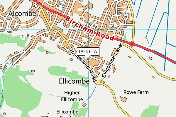 TA24 6LW map - OS VectorMap District (Ordnance Survey) TA24 6LW map - OS VectorMap District (Ordnance Survey)