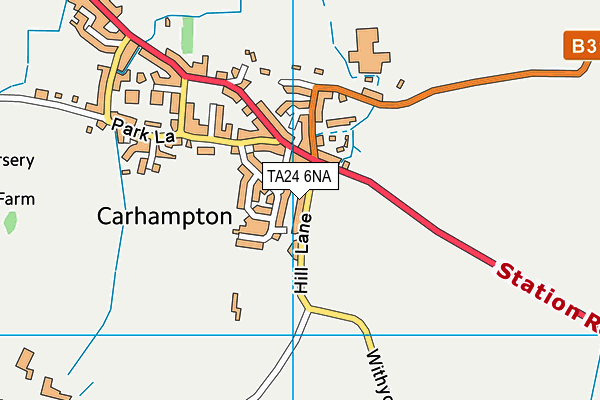 TA24 6NA map - OS VectorMap District (Ordnance Survey)