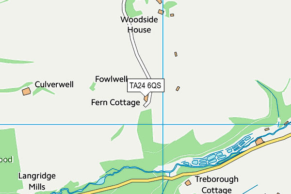 TA24 6QS map - OS VectorMap District (Ordnance Survey) TA24 6QS map - OS VectorMap District (Ordnance Survey)