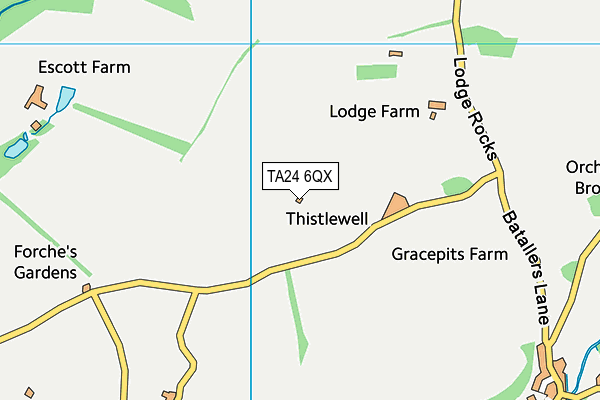 TA24 6QX map - OS VectorMap District (Ordnance Survey) TA24 6QX map - OS VectorMap District (Ordnance Survey)