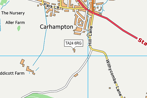 TA24 6RG map - OS VectorMap District (Ordnance Survey) TA24 6RG map - OS VectorMap District (Ordnance Survey)