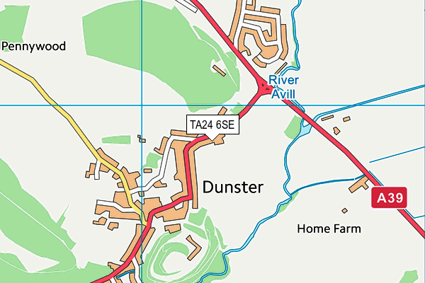 TA24 6SE map - OS VectorMap District (Ordnance Survey) TA24 6SE map - OS VectorMap District (Ordnance Survey)