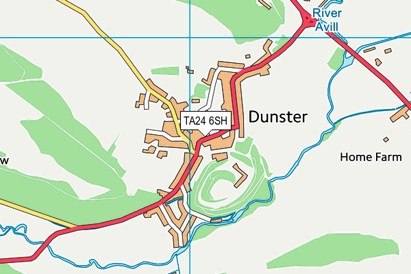 TA24 6SH map - OS VectorMap District (Ordnance Survey) TA24 6SH map - OS VectorMap District (Ordnance Survey)