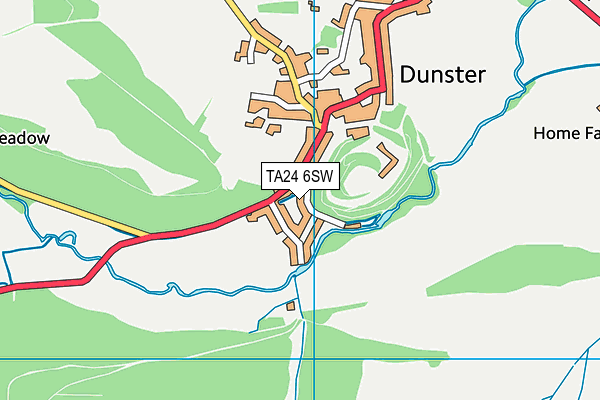 TA24 6SW map - OS VectorMap District (Ordnance Survey) TA24 6SW map - OS VectorMap District (Ordnance Survey)