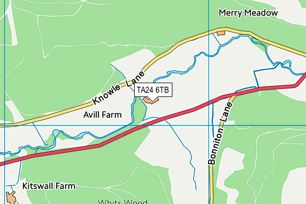 TA24 6TB map - OS VectorMap District (Ordnance Survey)