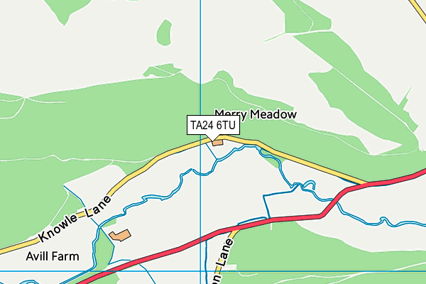 TA24 6TU map - OS VectorMap District (Ordnance Survey) TA24 6TU map - OS VectorMap District (Ordnance Survey)