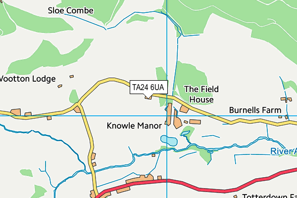 TA24 6UA map - OS VectorMap District (Ordnance Survey)