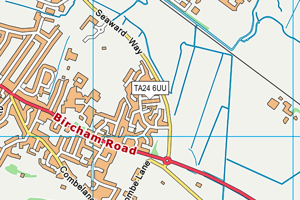 TA24 6UU map - OS VectorMap District (Ordnance Survey) TA24 6UU map - OS VectorMap District (Ordnance Survey)