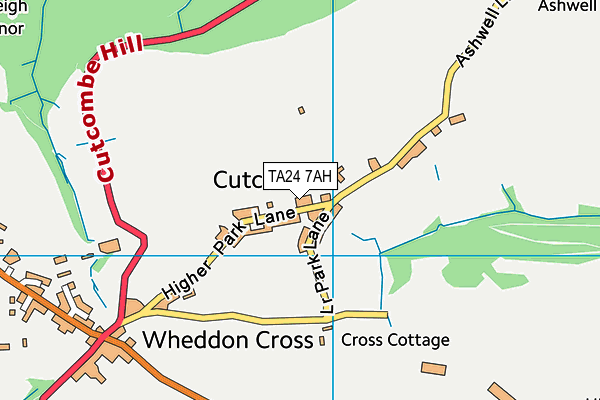 TA24 7AH map - OS VectorMap District (Ordnance Survey) TA24 7AH map - OS VectorMap District (Ordnance Survey)
