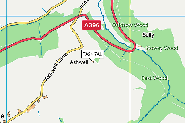 TA24 7AL map - OS VectorMap District (Ordnance Survey) TA24 7AL map - OS VectorMap District (Ordnance Survey)