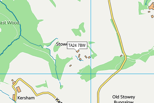 TA24 7BW map - OS VectorMap District (Ordnance Survey) TA24 7BW map - OS VectorMap District (Ordnance Survey)
