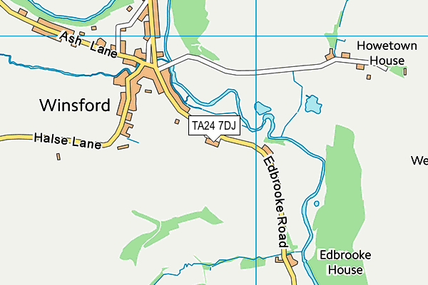 TA24 7DJ map - OS VectorMap District (Ordnance Survey) TA24 7DJ map - OS VectorMap District (Ordnance Survey)