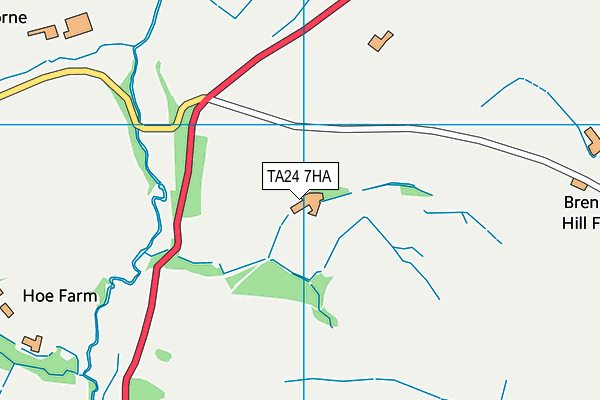TA24 7HA map - OS VectorMap District (Ordnance Survey) TA24 7HA map - OS VectorMap District (Ordnance Survey)
