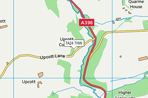 TA24 7HW map - OS VectorMap District (Ordnance Survey) TA24 7HW map - OS VectorMap District (Ordnance Survey)