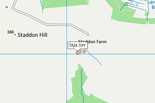 TA24 7HY map - OS VectorMap District (Ordnance Survey) TA24 7HY map - OS VectorMap District (Ordnance Survey)