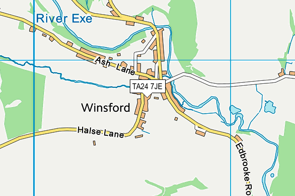 TA24 7JE map - OS VectorMap District (Ordnance Survey) TA24 7JE map - OS VectorMap District (Ordnance Survey)