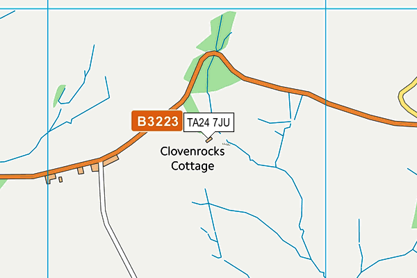 TA24 7JU map - OS VectorMap District (Ordnance Survey) TA24 7JU map - OS VectorMap District (Ordnance Survey)