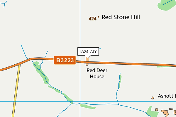 TA24 7JY map - OS VectorMap District (Ordnance Survey) TA24 7JY map - OS VectorMap District (Ordnance Survey)
