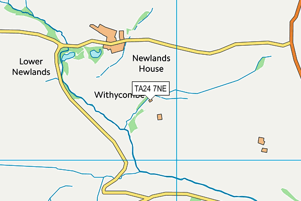 TA24 7NE map - OS VectorMap District (Ordnance Survey) TA24 7NE map - OS VectorMap District (Ordnance Survey)