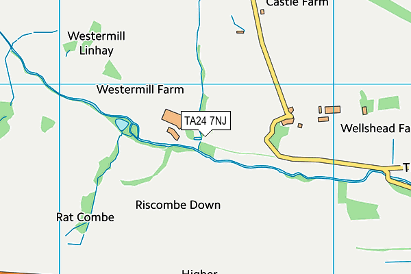 TA24 7NJ map - OS VectorMap District (Ordnance Survey) TA24 7NJ map - OS VectorMap District (Ordnance Survey)