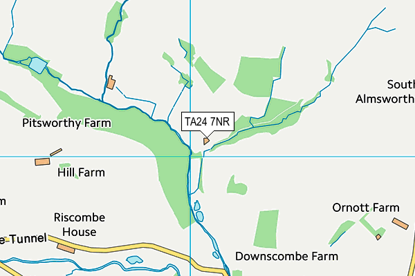 TA24 7NR map - OS VectorMap District (Ordnance Survey)
