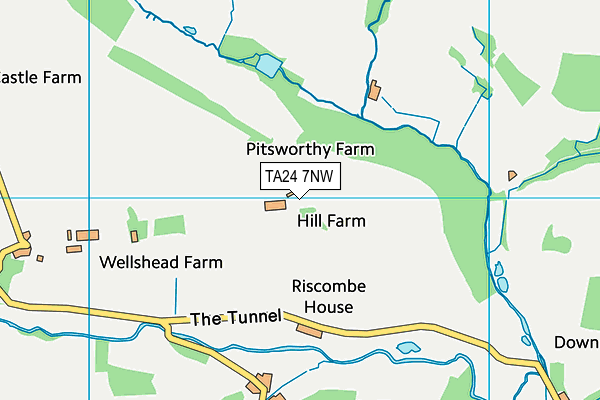 TA24 7NW map - OS VectorMap District (Ordnance Survey) TA24 7NW map - OS VectorMap District (Ordnance Survey)