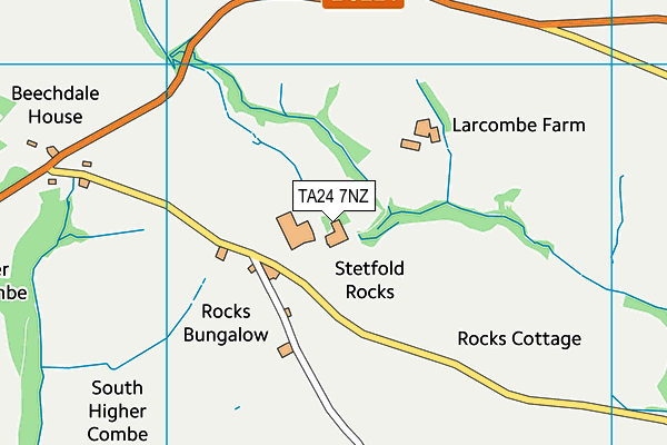 TA24 7NZ map - OS VectorMap District (Ordnance Survey) TA24 7NZ map - OS VectorMap District (Ordnance Survey)