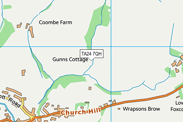TA24 7QH map - OS VectorMap District (Ordnance Survey) TA24 7QH map - OS VectorMap District (Ordnance Survey)
