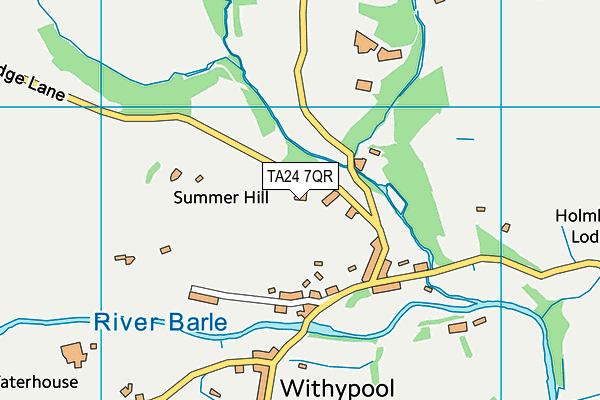 TA24 7QR map - OS VectorMap District (Ordnance Survey) TA24 7QR map - OS VectorMap District (Ordnance Survey)