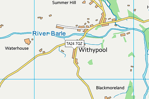TA24 7QZ map - OS VectorMap District (Ordnance Survey) TA24 7QZ map - OS VectorMap District (Ordnance Survey)