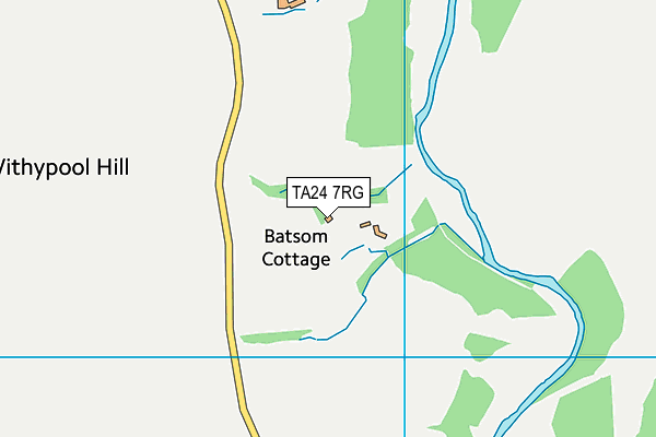 TA24 7RG map - OS VectorMap District (Ordnance Survey)