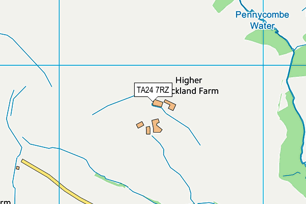 TA24 7RZ map - OS VectorMap District (Ordnance Survey) TA24 7RZ map - OS VectorMap District (Ordnance Survey)