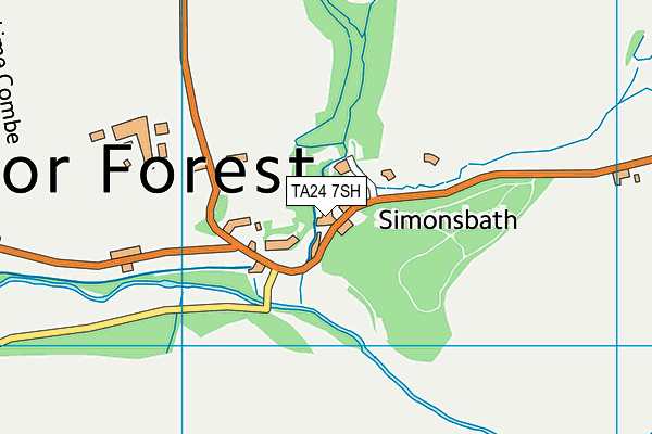 TA24 7SH map - OS VectorMap District (Ordnance Survey) TA24 7SH map - OS VectorMap District (Ordnance Survey)