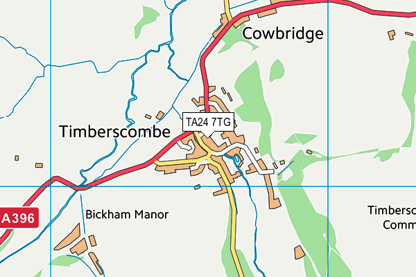 TA24 7TG map - OS VectorMap District (Ordnance Survey)