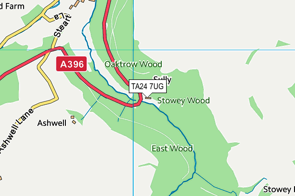 TA24 7UG map - OS VectorMap District (Ordnance Survey) TA24 7UG map - OS VectorMap District (Ordnance Survey)