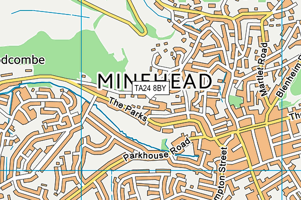 TA24 8BY map - OS VectorMap District (Ordnance Survey) TA24 8BY map - OS VectorMap District (Ordnance Survey)