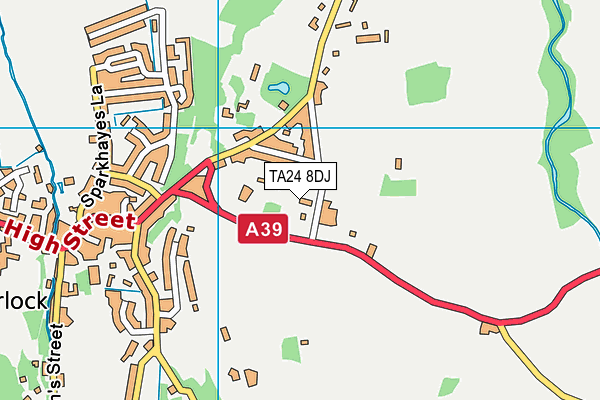 TA24 8DJ map - OS VectorMap District (Ordnance Survey) TA24 8DJ map - OS VectorMap District (Ordnance Survey)