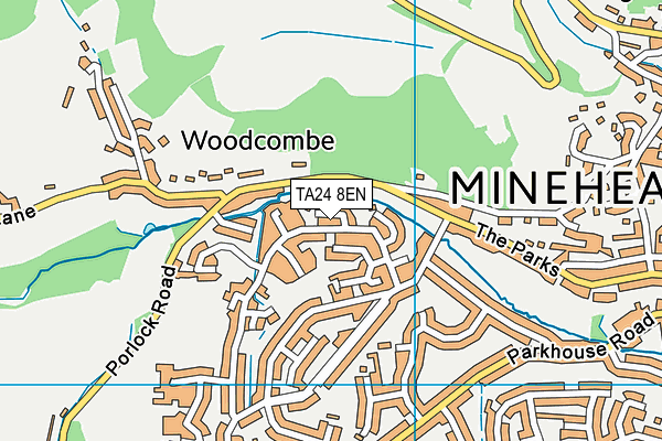 TA24 8EN map - OS VectorMap District (Ordnance Survey) TA24 8EN map - OS VectorMap District (Ordnance Survey)