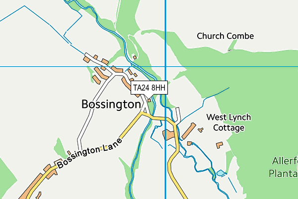 TA24 8HH map - OS VectorMap District (Ordnance Survey) TA24 8HH map - OS VectorMap District (Ordnance Survey)