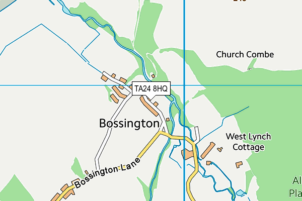 TA24 8HQ map - OS VectorMap District (Ordnance Survey) TA24 8HQ map - OS VectorMap District (Ordnance Survey)