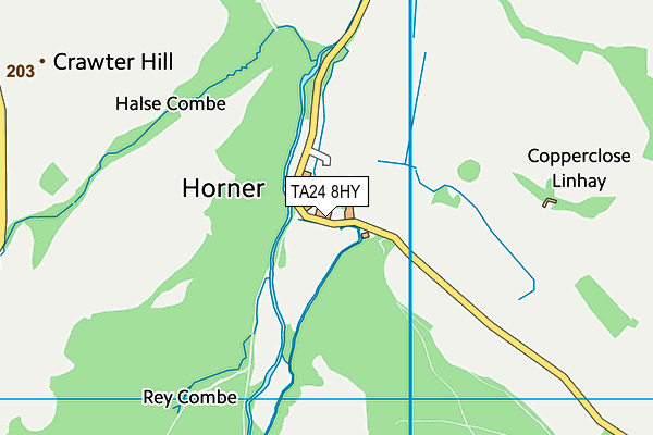 TA24 8HY map - OS VectorMap District (Ordnance Survey) TA24 8HY map - OS VectorMap District (Ordnance Survey)