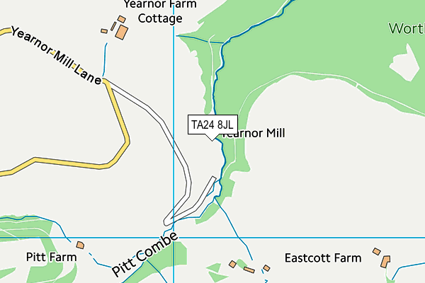TA24 8JL map - OS VectorMap District (Ordnance Survey) TA24 8JL map - OS VectorMap District (Ordnance Survey)
